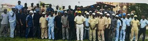 A large outdoor group photograph labelled Technical Crew in the company profile.